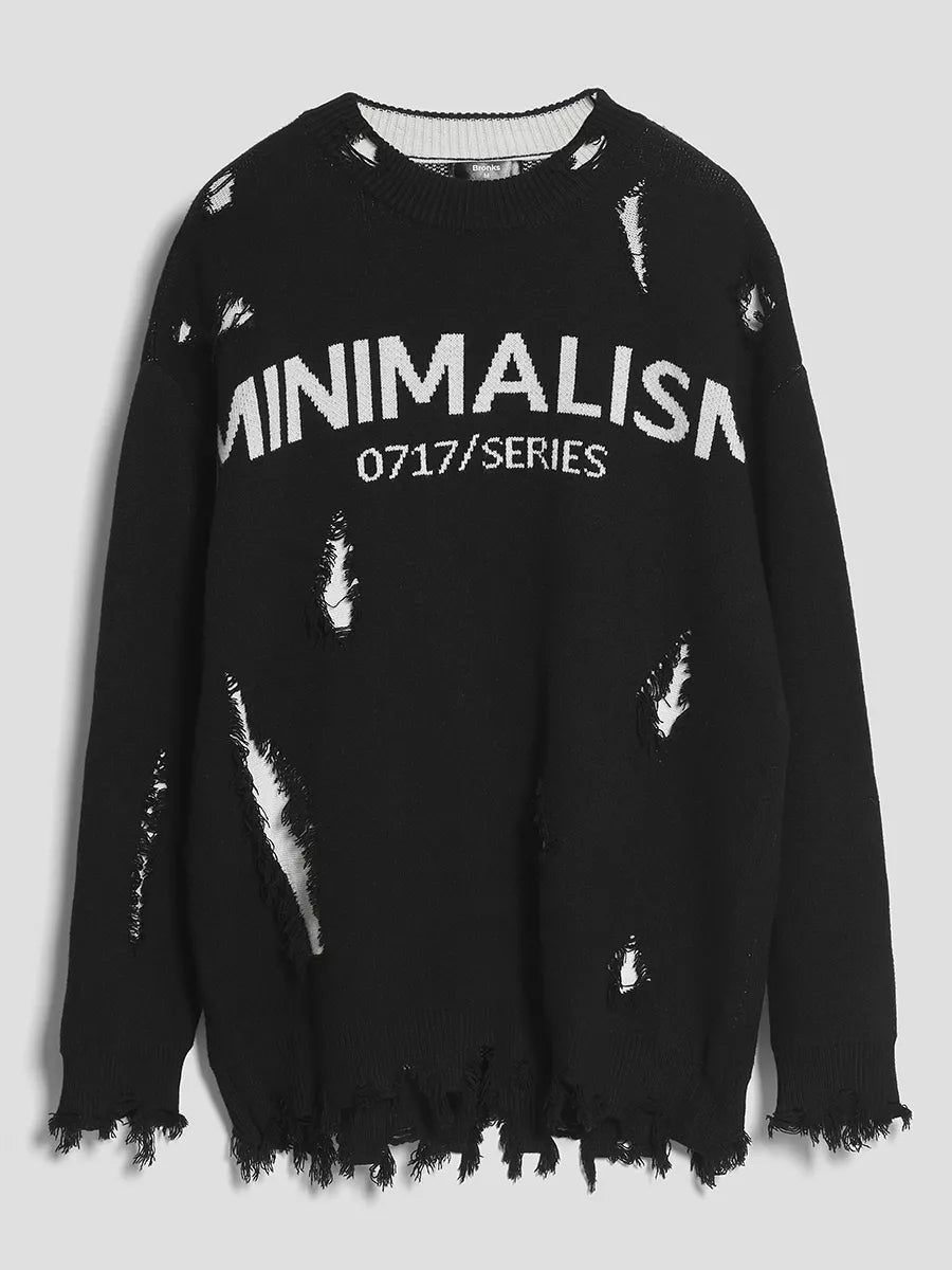 Pull Minimalist Distressed™ - L’Audace du Style Urbain