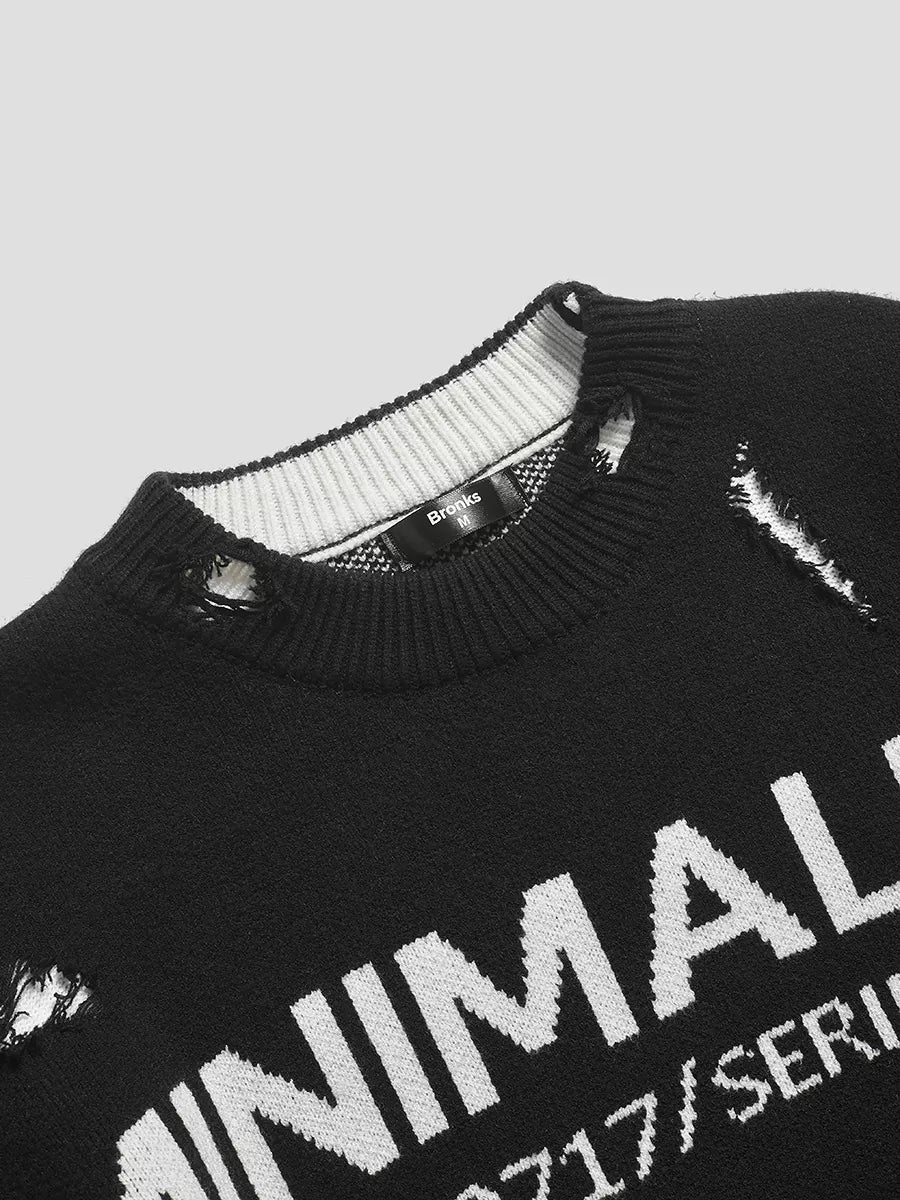 Pull Minimalist Distressed™ - L’Audace du Style Urbain