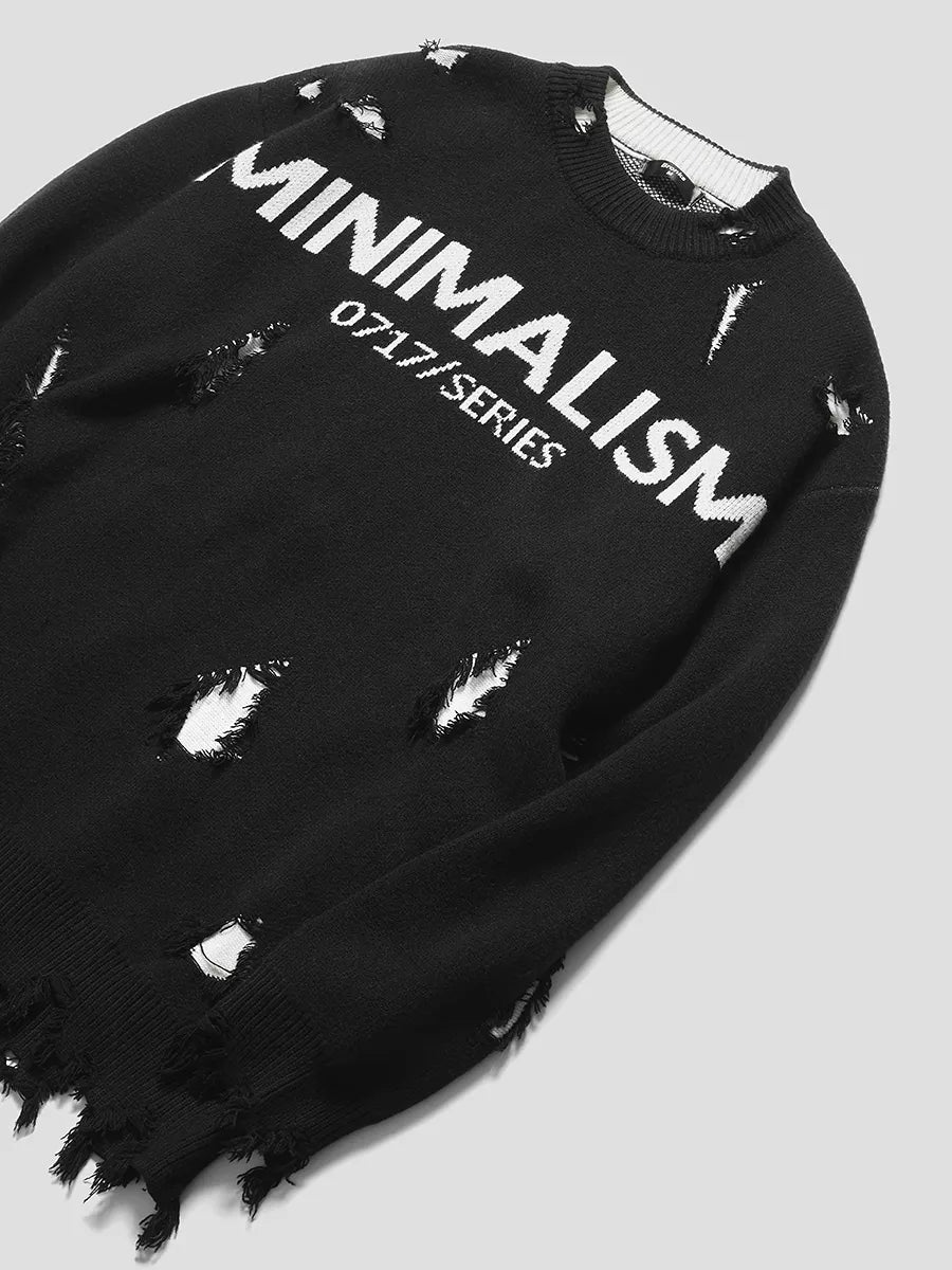 Pull Minimalist Distressed™ - L’Audace du Style Urbain